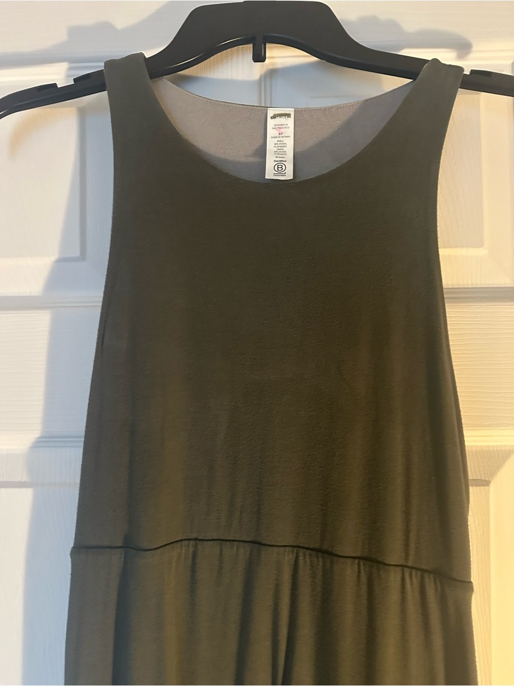 Athleta Olive Green Sleeveless Women's Tank dress